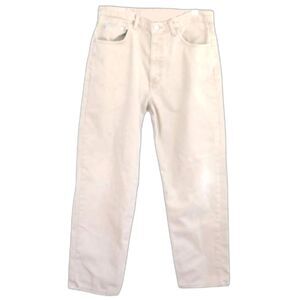 Calvin Klein Jeans High Rise Straight Leg Jeans - Light Beige